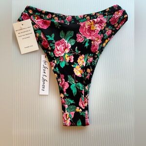For Love And Lemon Swim Bikini Bottom Floral Prints XS